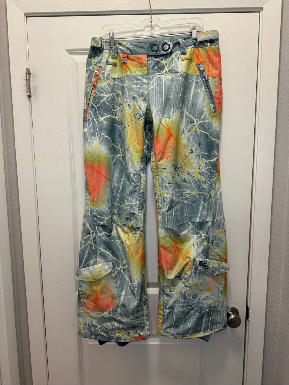 Vintage Nike 6.0 x Olivia Bee AOP Snowboard Pants  Abstract Pastel